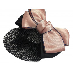 Ribbon Hair Net with Clip - Light Pink Ribbon Hair Net with Clip - Light Pink